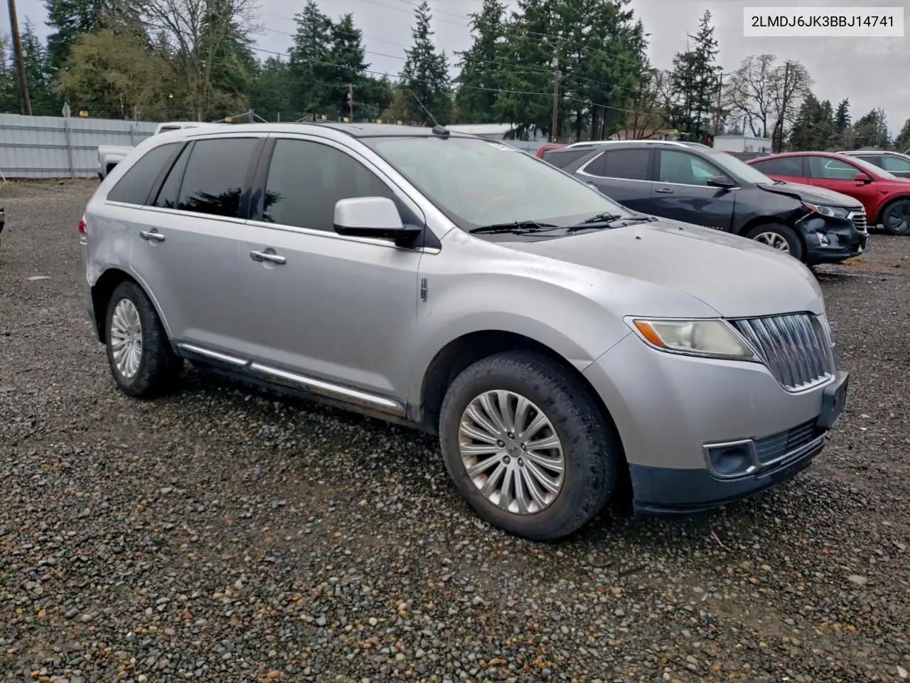 2LMDJ6JK3BBJ14741 2011 Lincoln Mkx