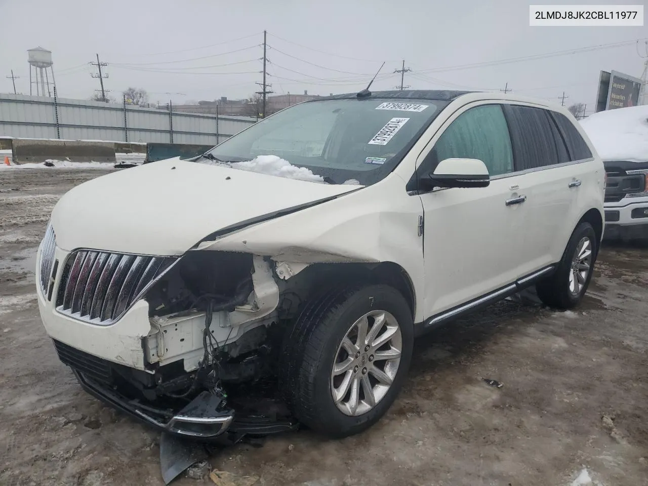 2012 Lincoln Mkx VIN: 2LMDJ8JK2CBL11977 Lot: 37992874