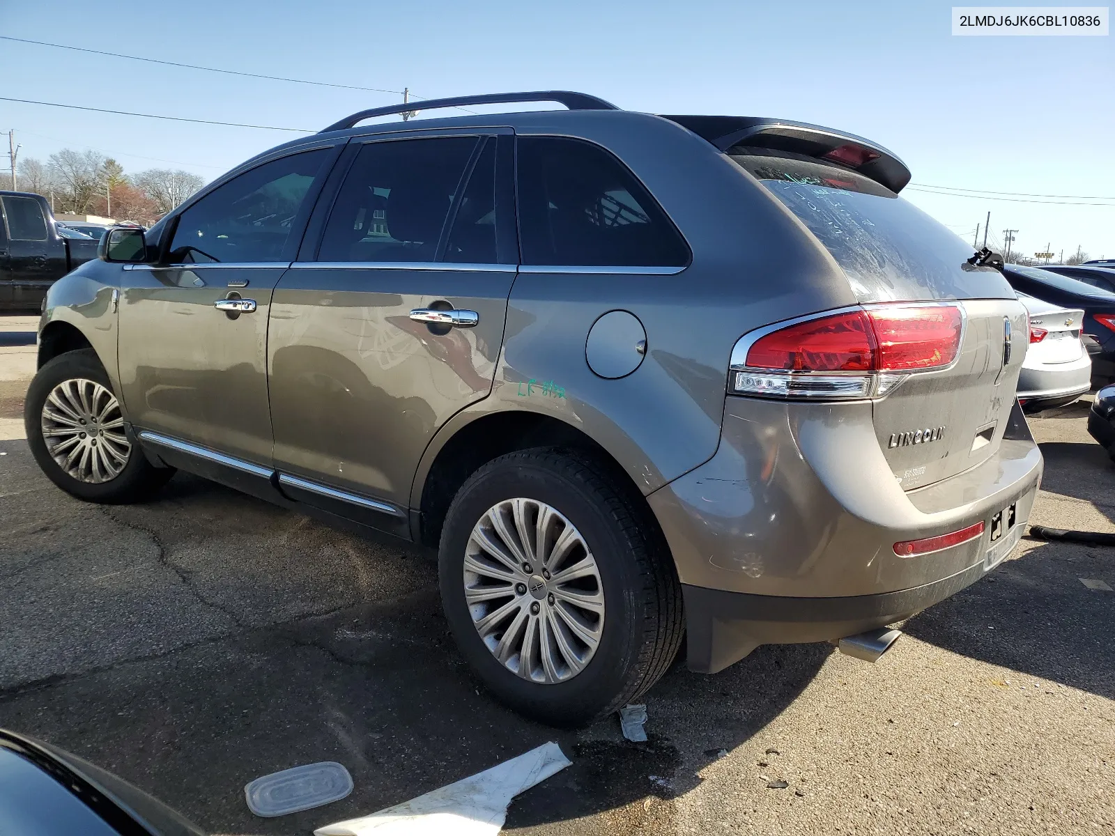 2012 Lincoln Mkx VIN: 2LMDJ6JK6CBL10836 Lot: 45822144