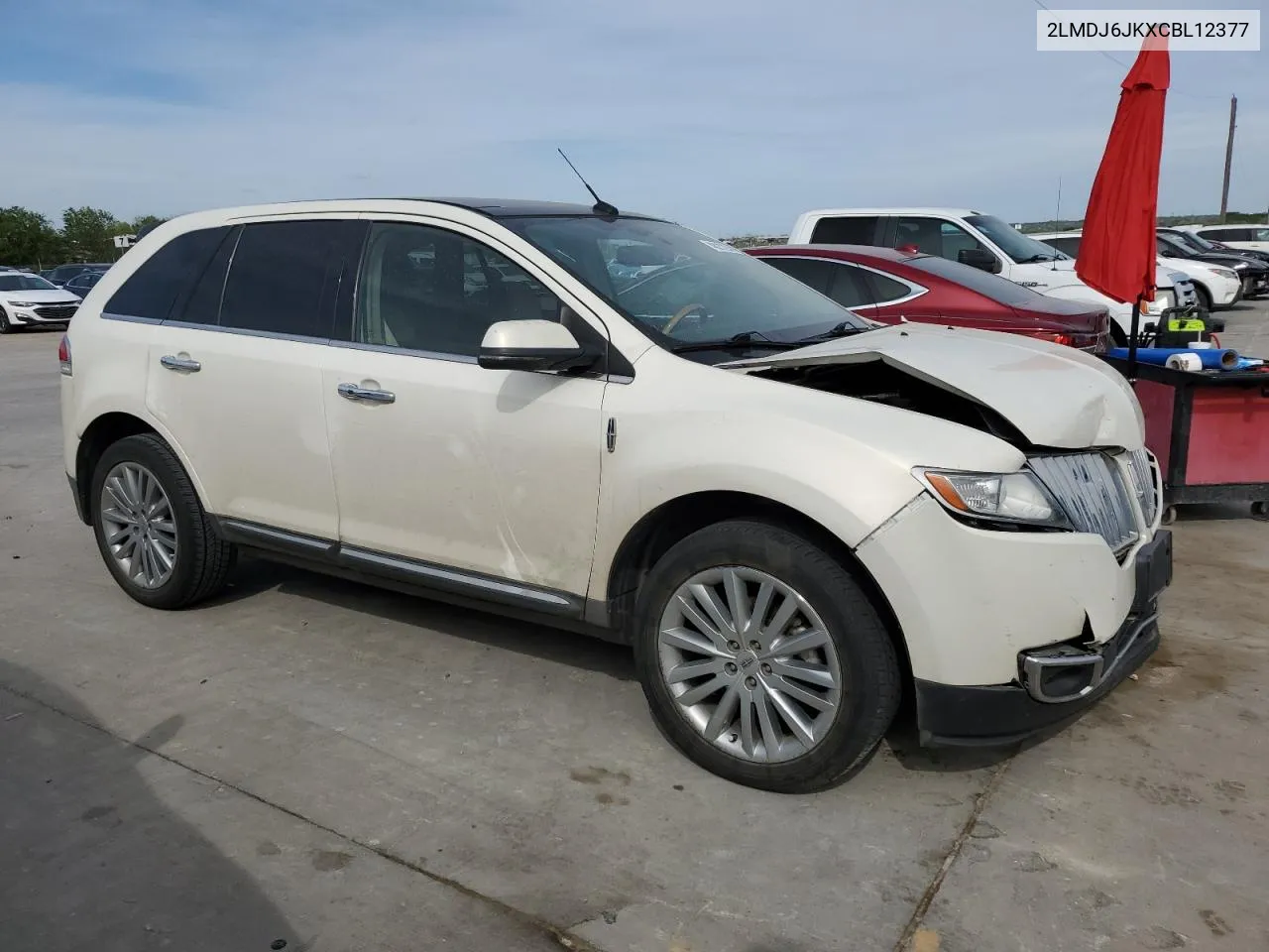 2012 Lincoln Mkx VIN: 2LMDJ6JKXCBL12377 Lot: 48212944