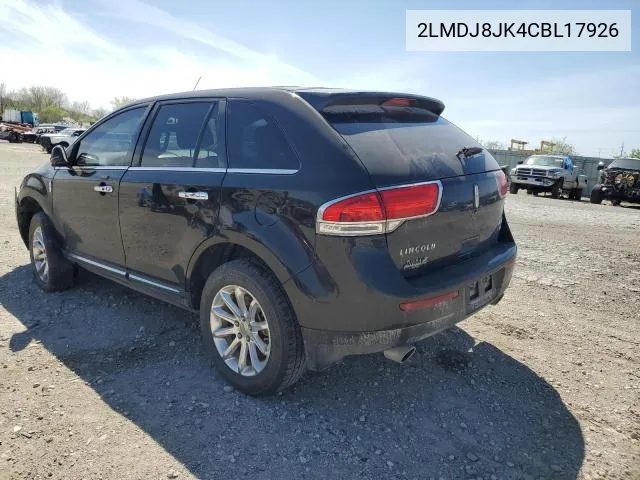 2012 Lincoln Mkx VIN: 2LMDJ8JK4CBL17926 Lot: 51573494