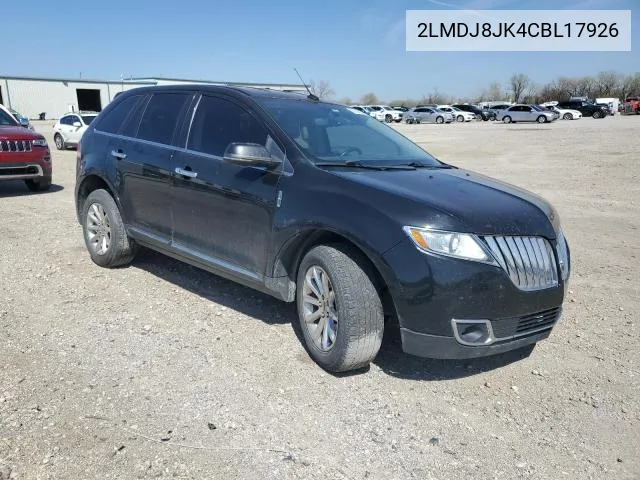 2012 Lincoln Mkx VIN: 2LMDJ8JK4CBL17926 Lot: 51573494