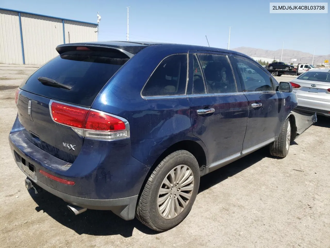 2012 Lincoln Mkx VIN: 2LMDJ6JK4CBL03738 Lot: 52878114