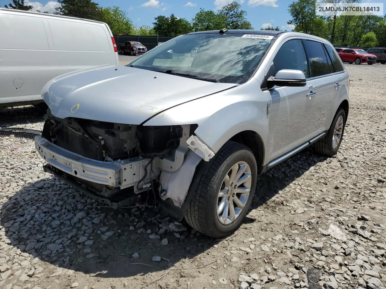 2012 Lincoln Mkx VIN: 2LMDJ6JK7CBL18413 Lot: 53066954