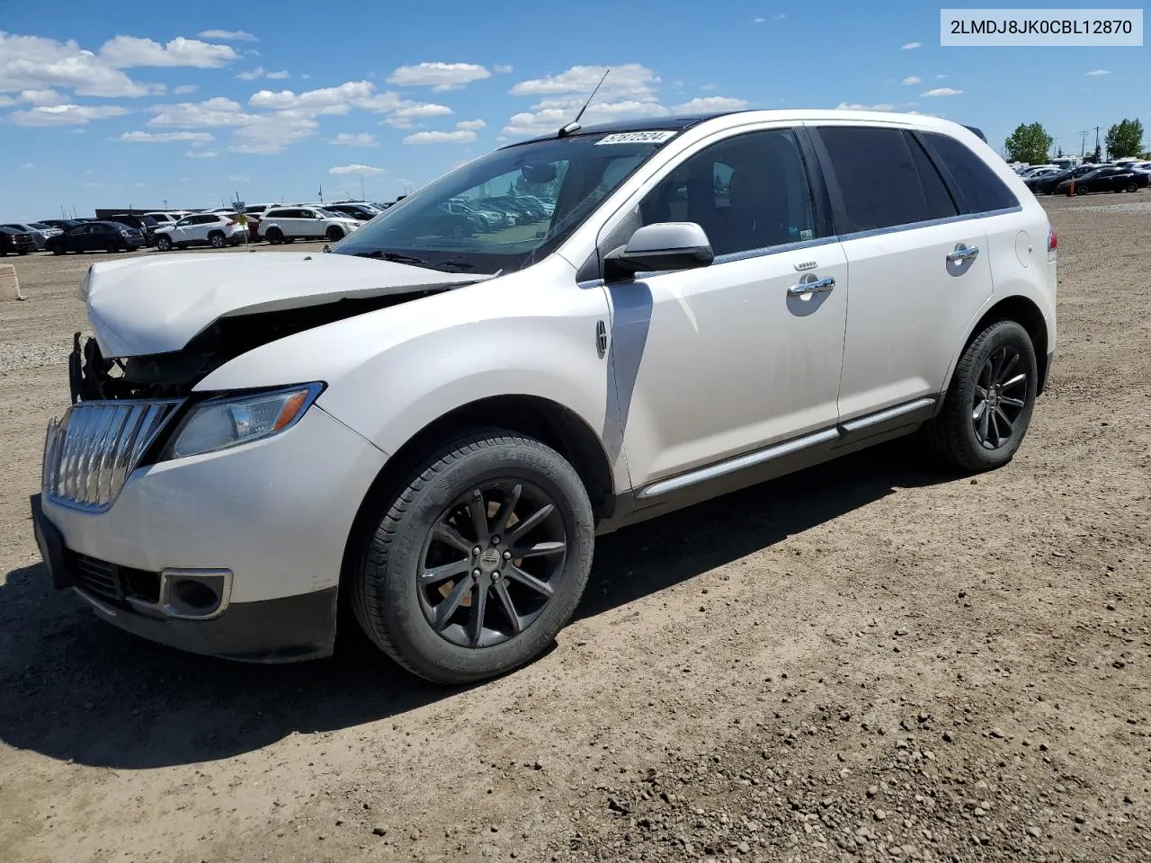 2012 Lincoln Mkx VIN: 2LMDJ8JK0CBL12870 Lot: 57872524