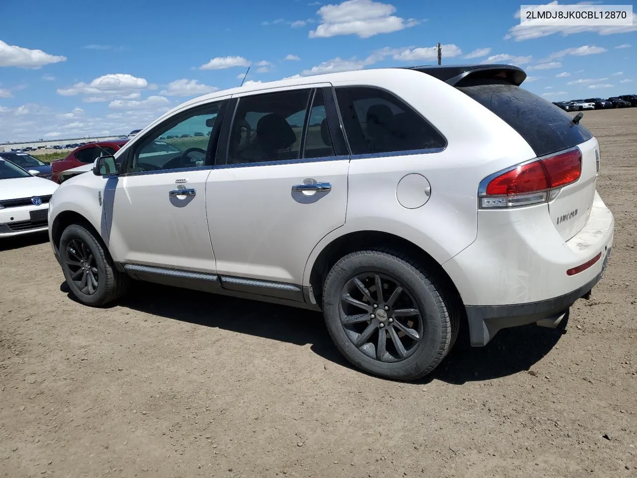 2012 Lincoln Mkx VIN: 2LMDJ8JK0CBL12870 Lot: 57872524