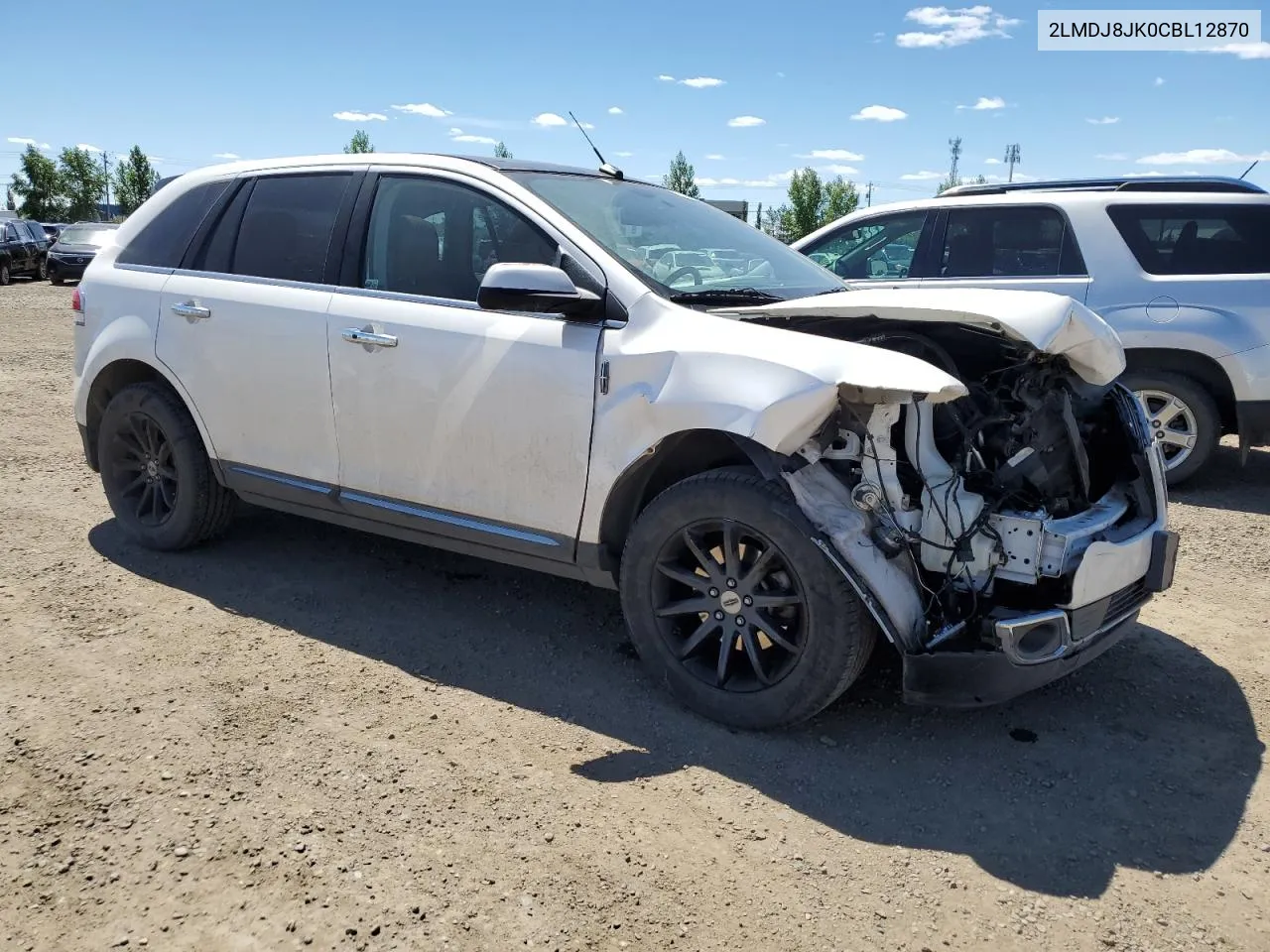 2012 Lincoln Mkx VIN: 2LMDJ8JK0CBL12870 Lot: 57872524