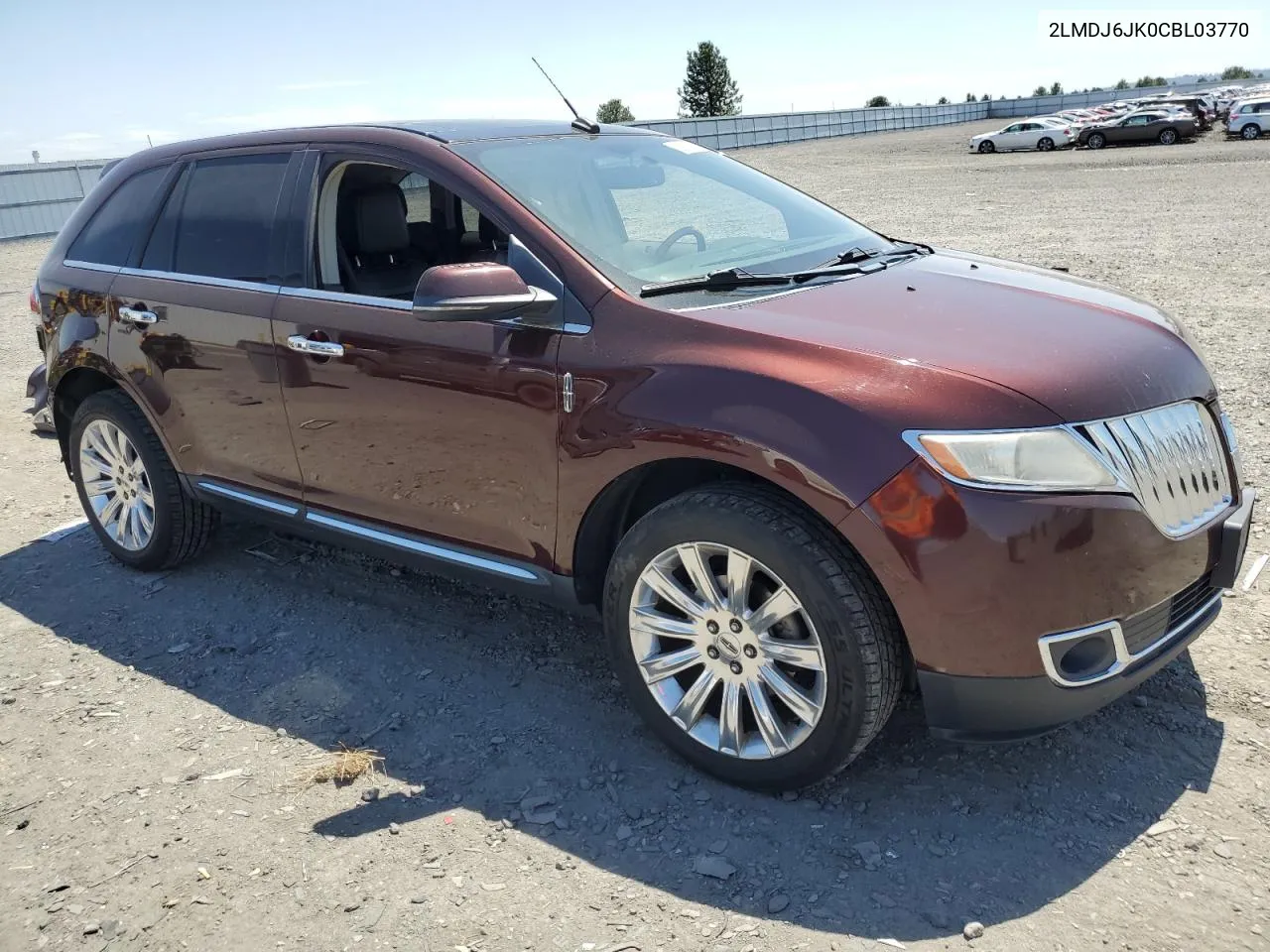 2012 Lincoln Mkx VIN: 2LMDJ6JK0CBL03770 Lot: 58857084