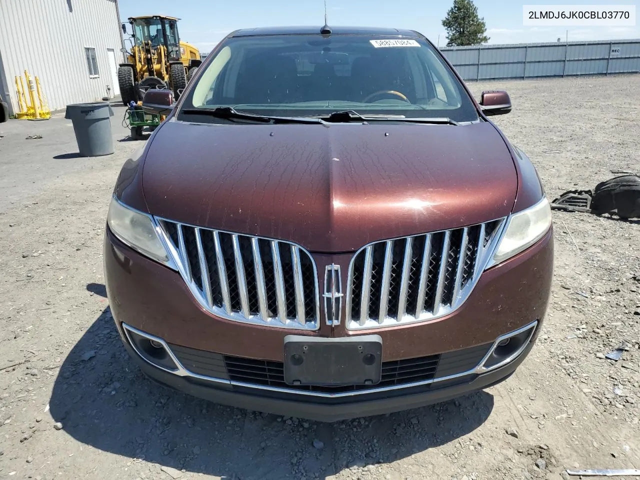 2012 Lincoln Mkx VIN: 2LMDJ6JK0CBL03770 Lot: 58857084