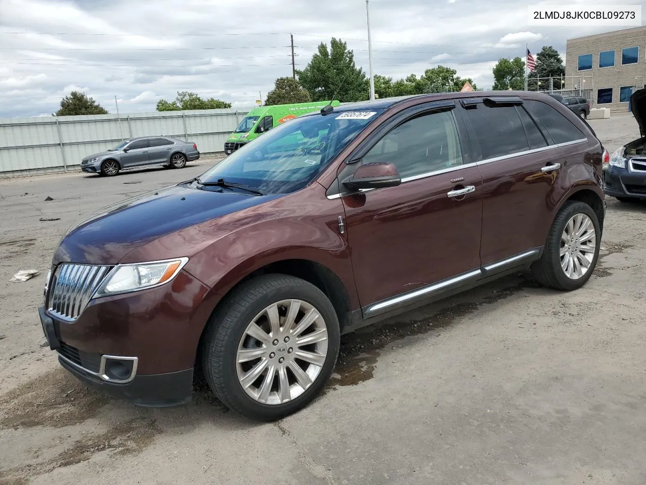 2012 Lincoln Mkx VIN: 2LMDJ8JK0CBL09273 Lot: 59357674