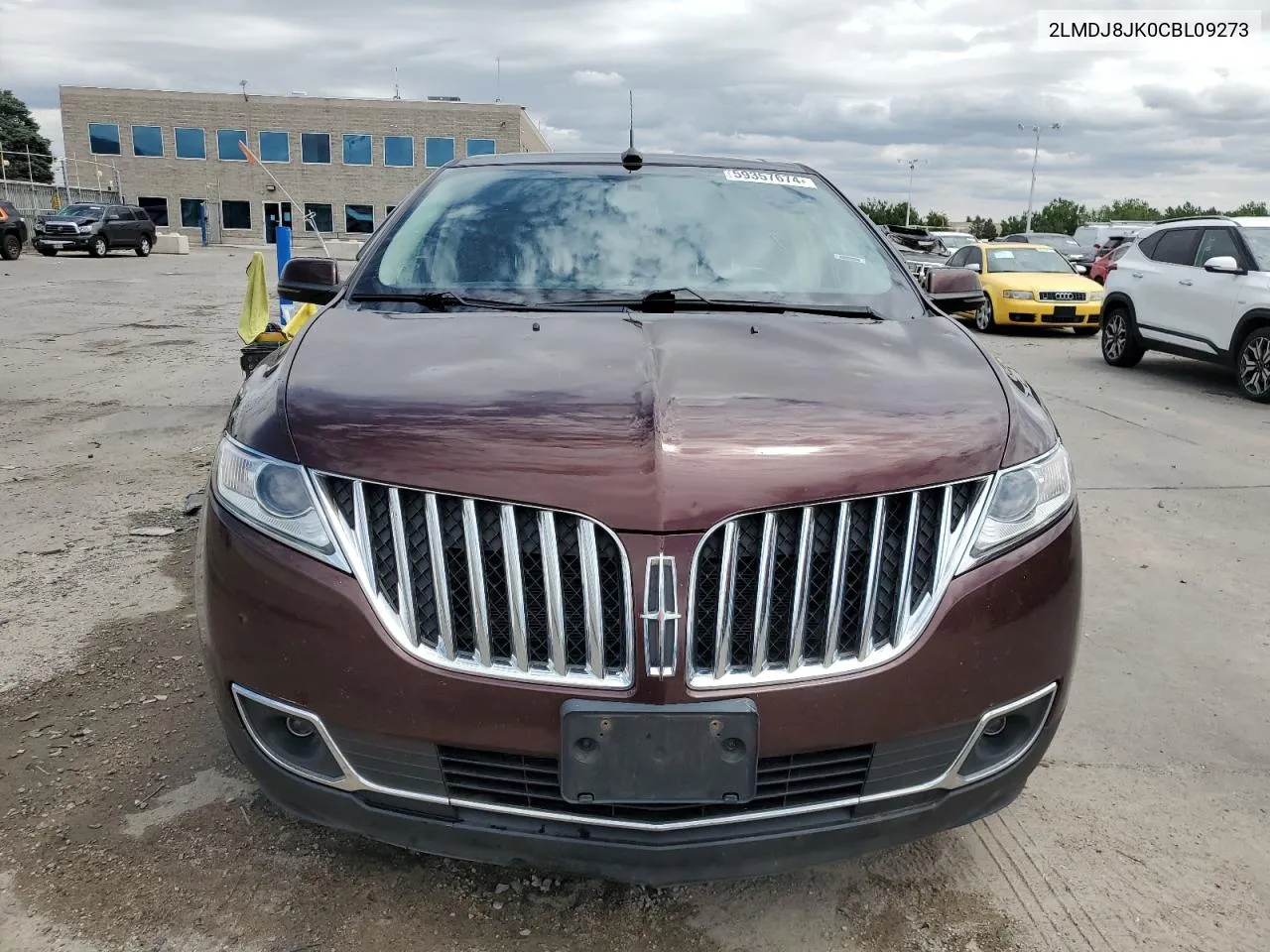 2012 Lincoln Mkx VIN: 2LMDJ8JK0CBL09273 Lot: 59357674