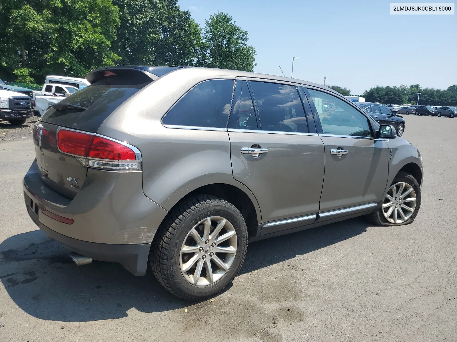 2012 Lincoln Mkx VIN: 2LMDJ8JK0CBL16000 Lot: 59761494