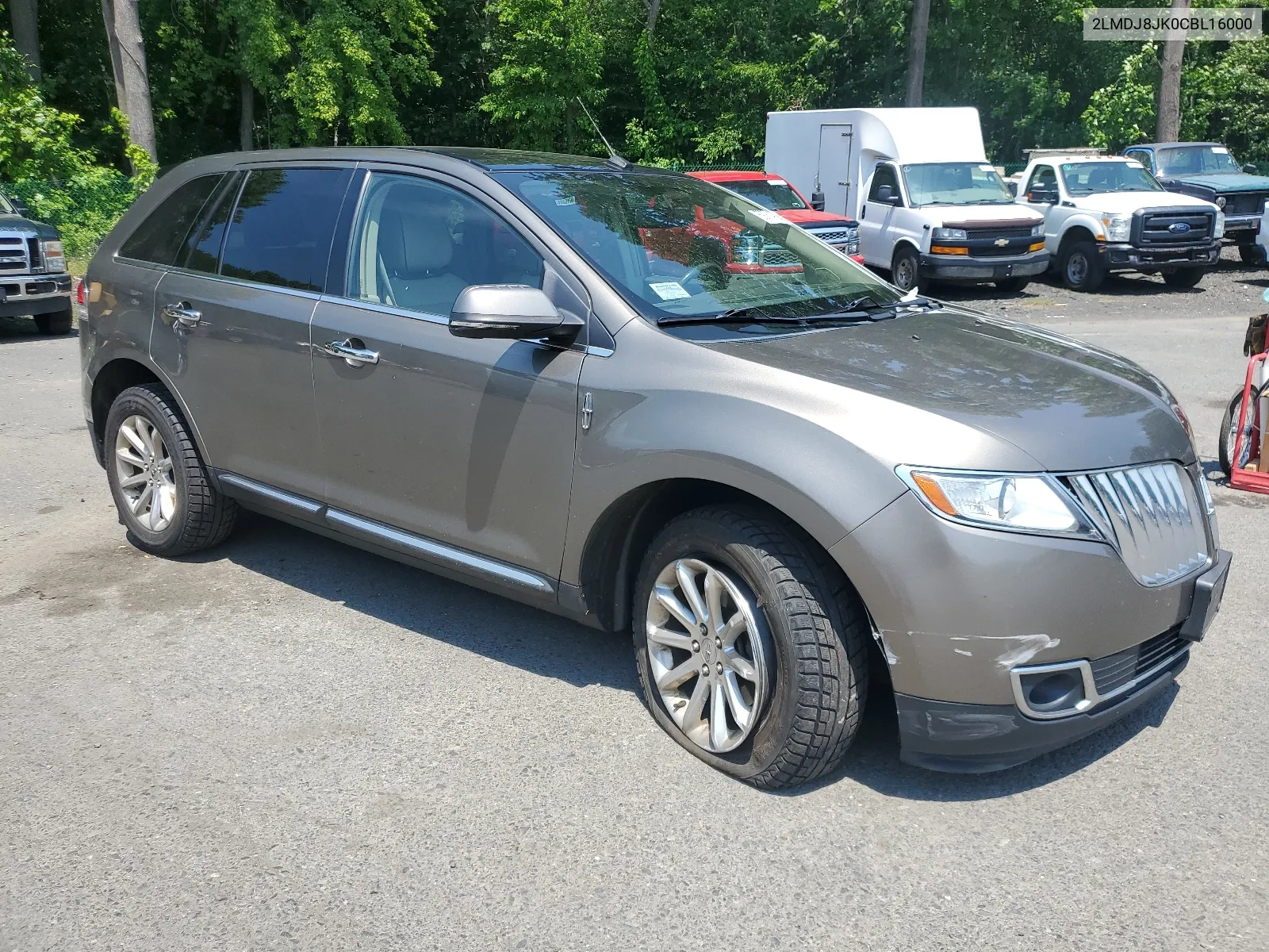 2012 Lincoln Mkx VIN: 2LMDJ8JK0CBL16000 Lot: 59761494