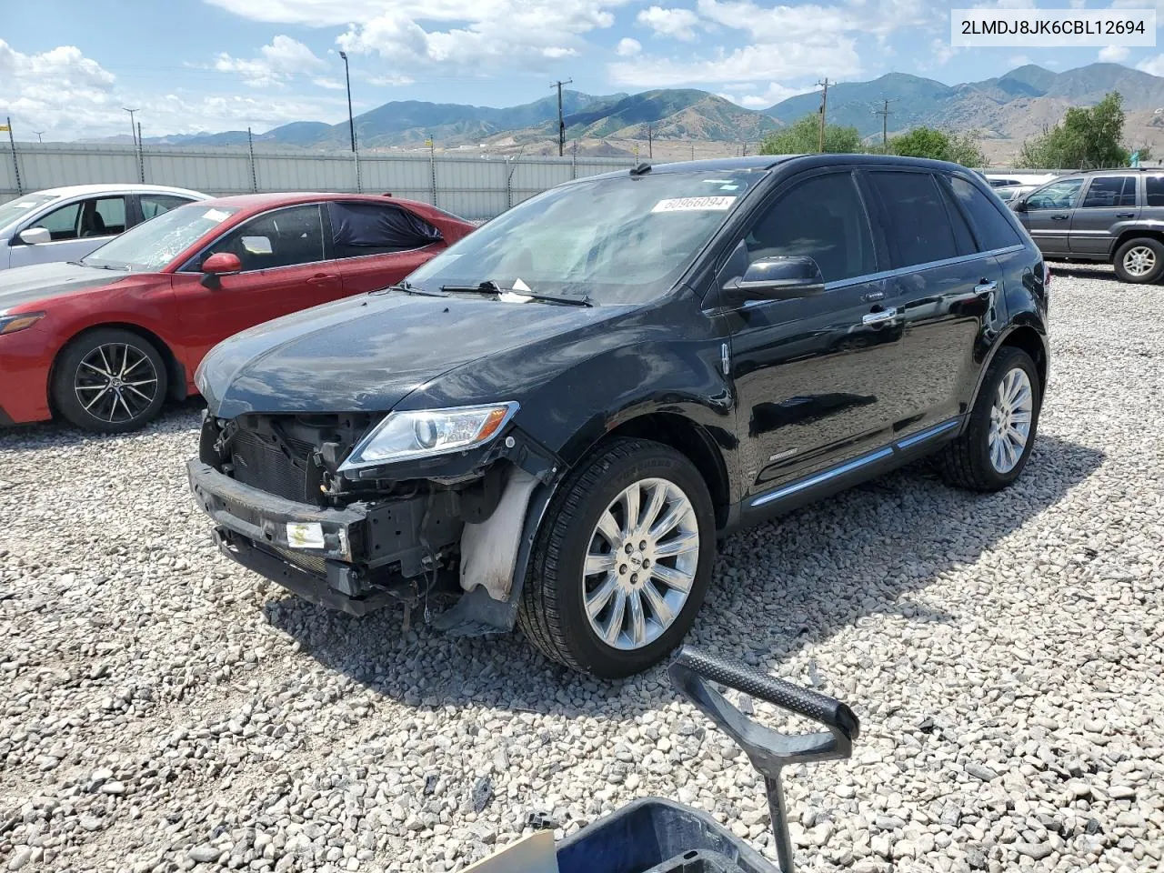 2012 Lincoln Mkx VIN: 2LMDJ8JK6CBL12694 Lot: 60966094