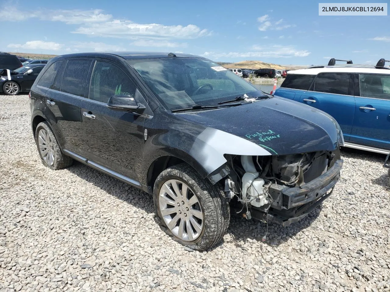 2012 Lincoln Mkx VIN: 2LMDJ8JK6CBL12694 Lot: 60966094