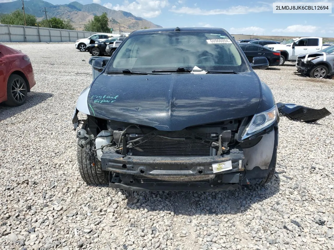 2012 Lincoln Mkx VIN: 2LMDJ8JK6CBL12694 Lot: 60966094