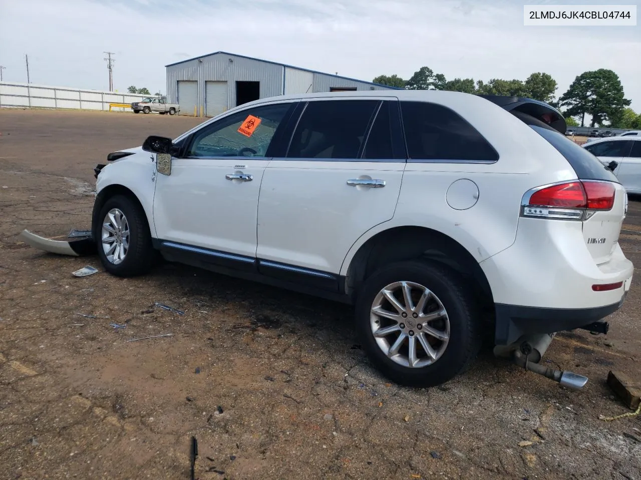 2012 Lincoln Mkx VIN: 2LMDJ6JK4CBL04744 Lot: 63470124