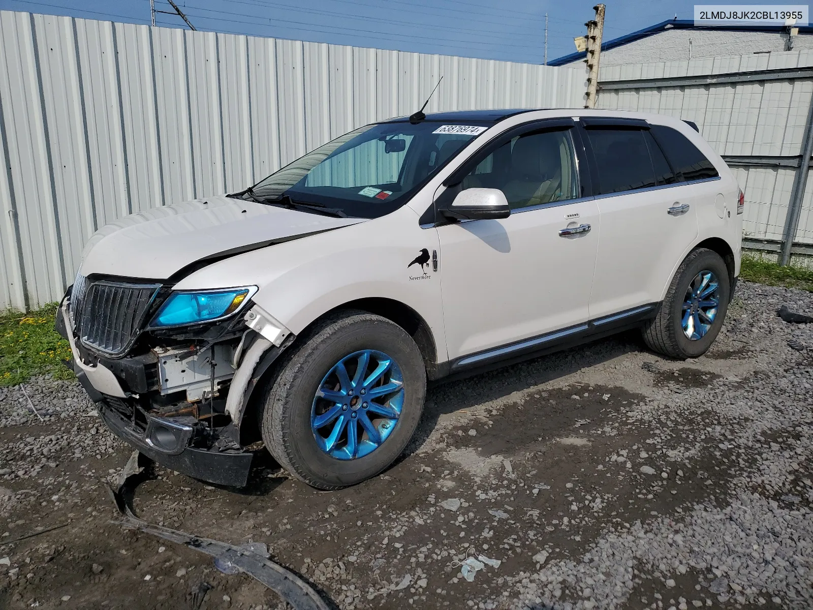 2012 Lincoln Mkx VIN: 2LMDJ8JK2CBL13955 Lot: 63876974