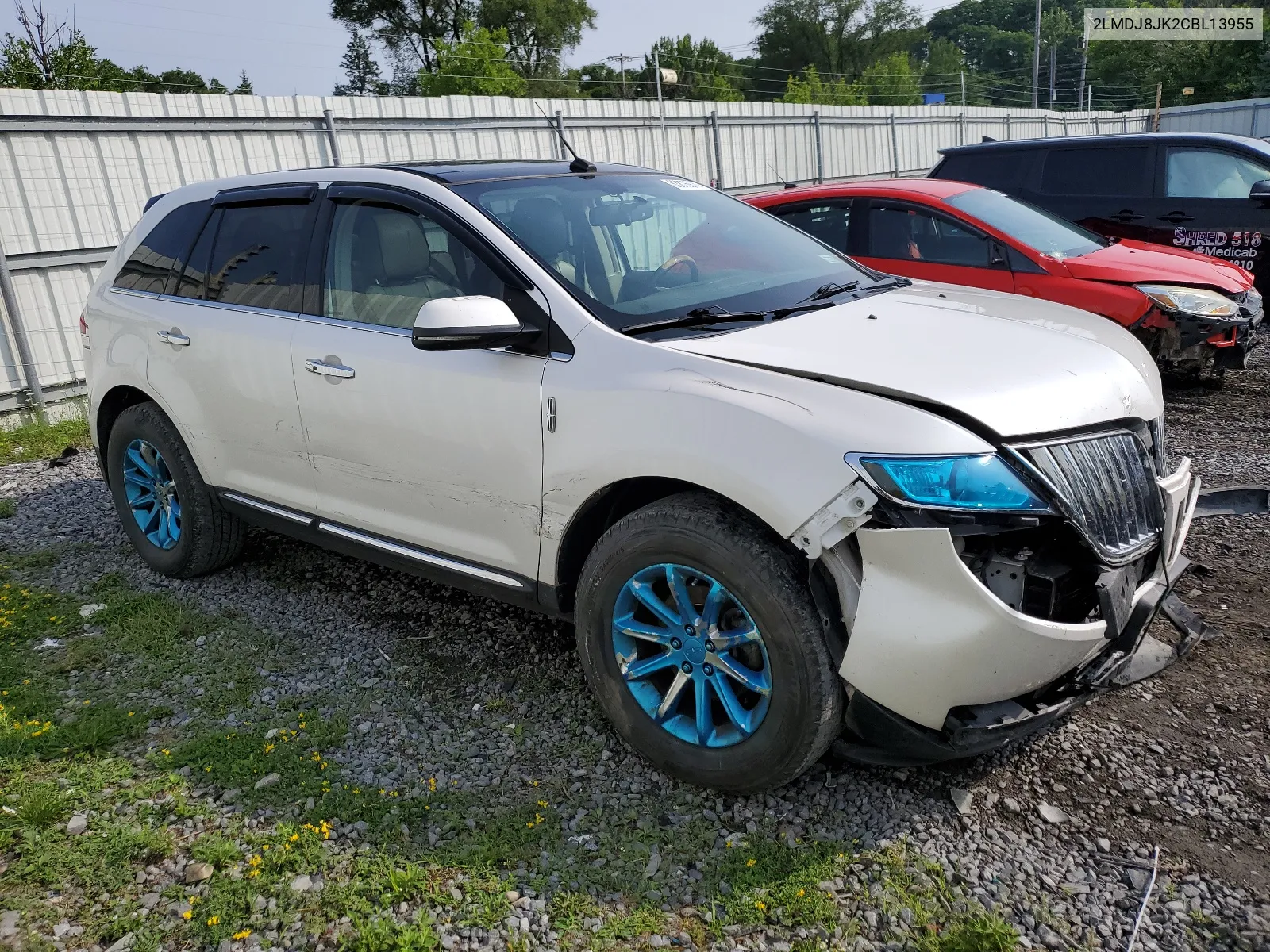 2012 Lincoln Mkx VIN: 2LMDJ8JK2CBL13955 Lot: 63876974