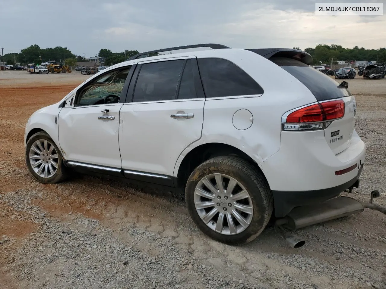 2012 Lincoln Mkx VIN: 2LMDJ6JK4CBL18367 Lot: 63986594