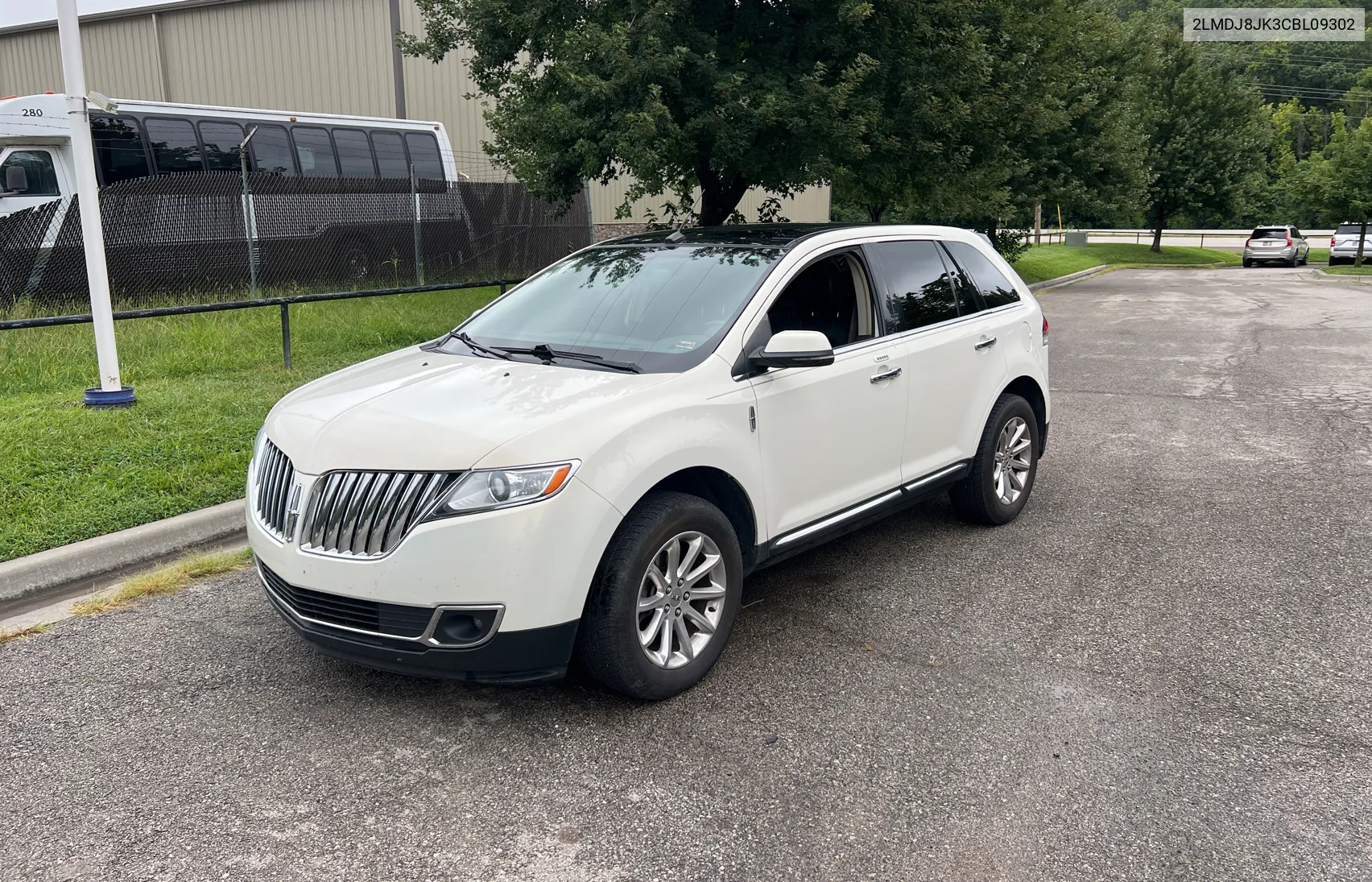 2012 Lincoln Mkx VIN: 2LMDJ8JK3CBL09302 Lot: 66906754