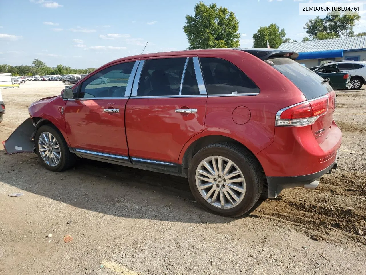 2012 Lincoln Mkx VIN: 2LMDJ6JK1CBL04751 Lot: 71274734