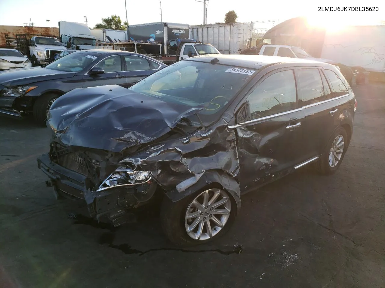 2013 Lincoln Mkx VIN: 2LMDJ6JK7DBL35620 Lot: 34543952