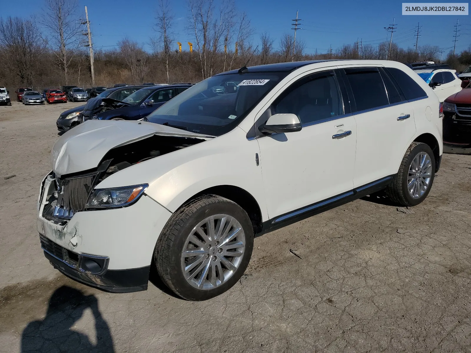 2013 Lincoln Mkx VIN: 2LMDJ8JK2DBL27842 Lot: 41822854