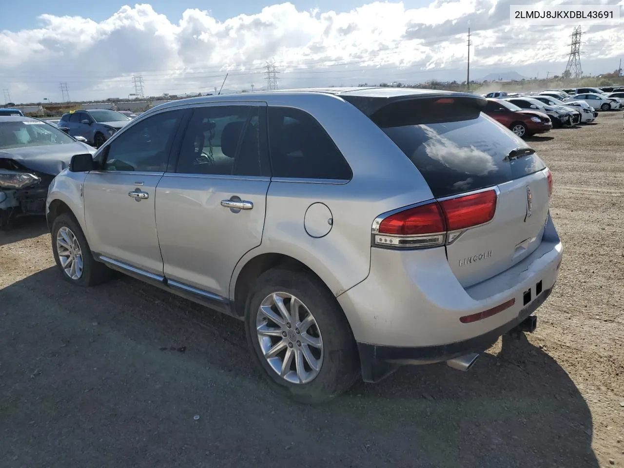 2013 Lincoln Mkx VIN: 2LMDJ8JKXDBL43691 Lot: 47165784