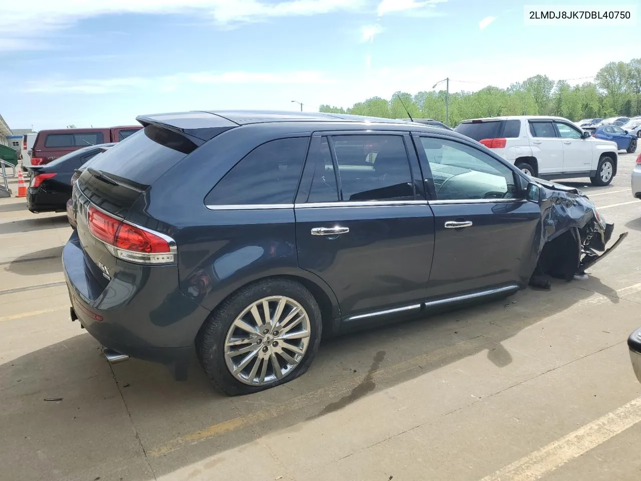 2013 Lincoln Mkx VIN: 2LMDJ8JK7DBL40750 Lot: 50178884