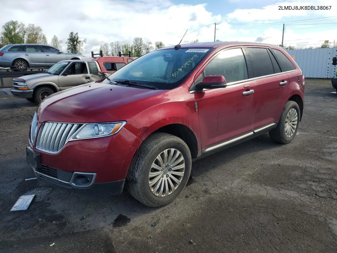 2013 Lincoln Mkx VIN: 2LMDJ8JK8DBL38067 Lot: 50359944