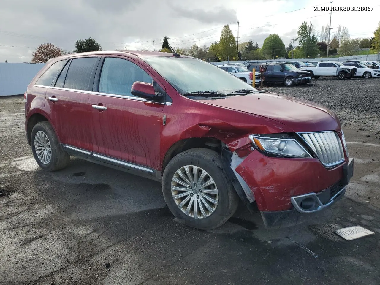 2LMDJ8JK8DBL38067 2013 Lincoln Mkx