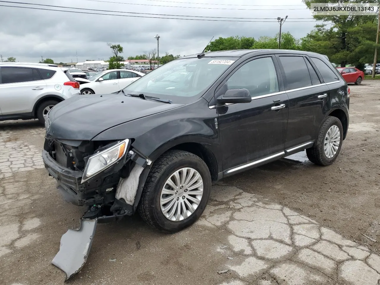 2013 Lincoln Mkx VIN: 2LMDJ6JKXDBL13143 Lot: 55192704