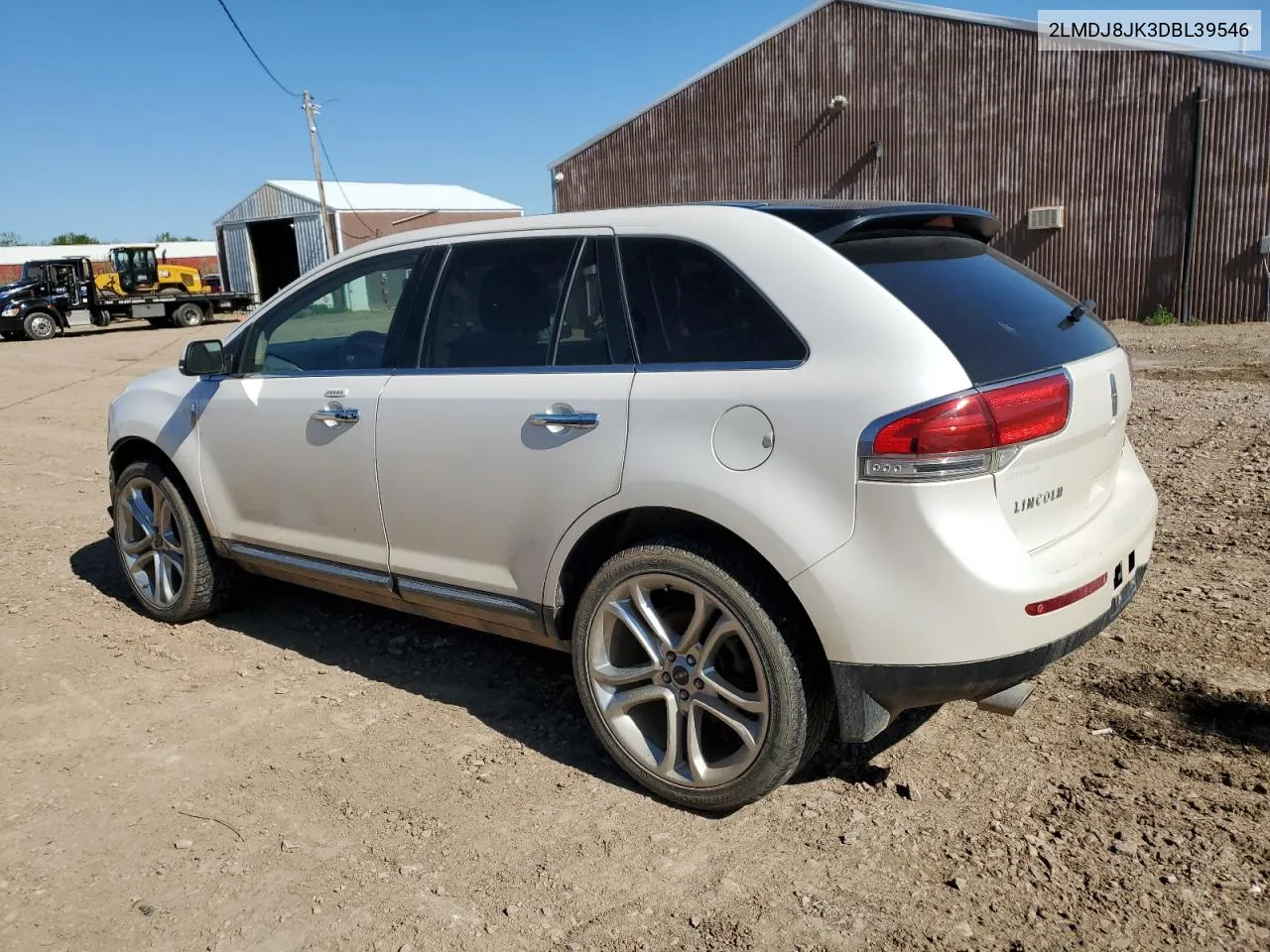 2013 Lincoln Mkx VIN: 2LMDJ8JK3DBL39546 Lot: 56225884