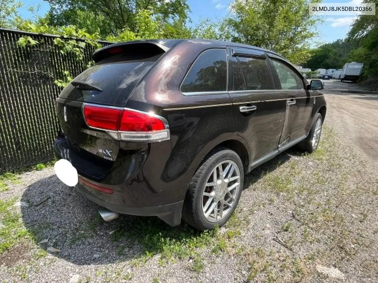 2013 Lincoln Mkx VIN: 2LMDJ8JK5DBL20366 Lot: 56741894