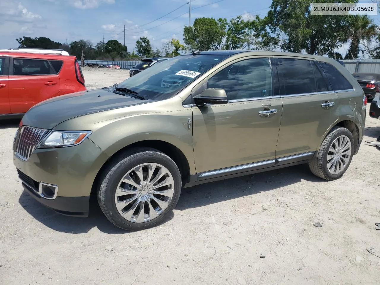 2013 Lincoln Mkx VIN: 2LMDJ6JK4DBL05698 Lot: 56860864