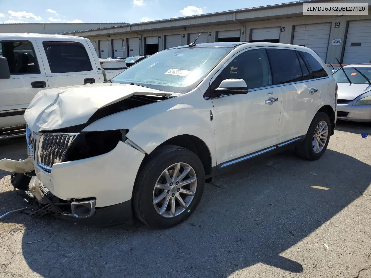 2013 Lincoln Mkx VIN: 2LMDJ6JK2DBL27120 Lot: 57026644