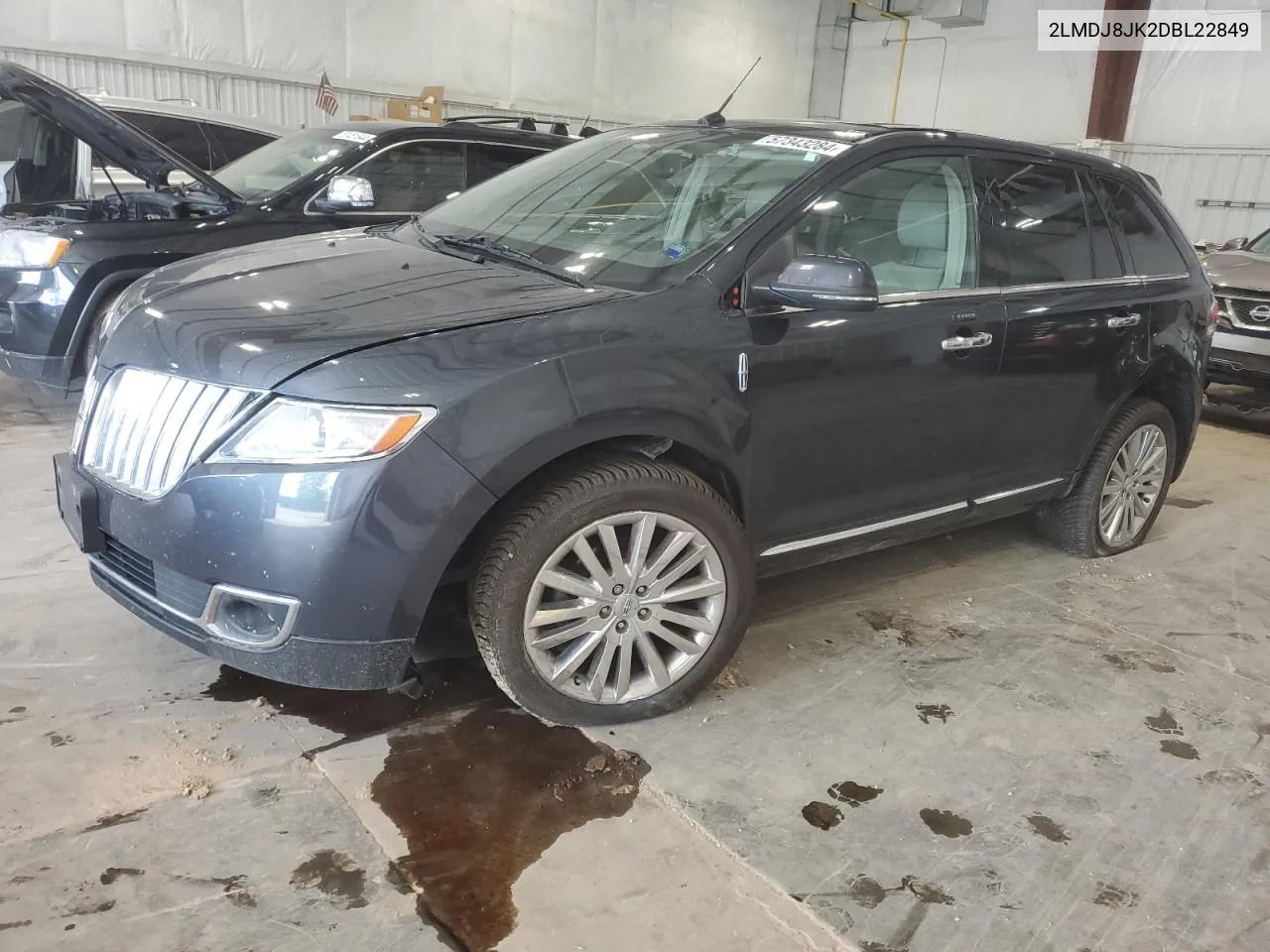 2013 Lincoln Mkx VIN: 2LMDJ8JK2DBL22849 Lot: 57343284