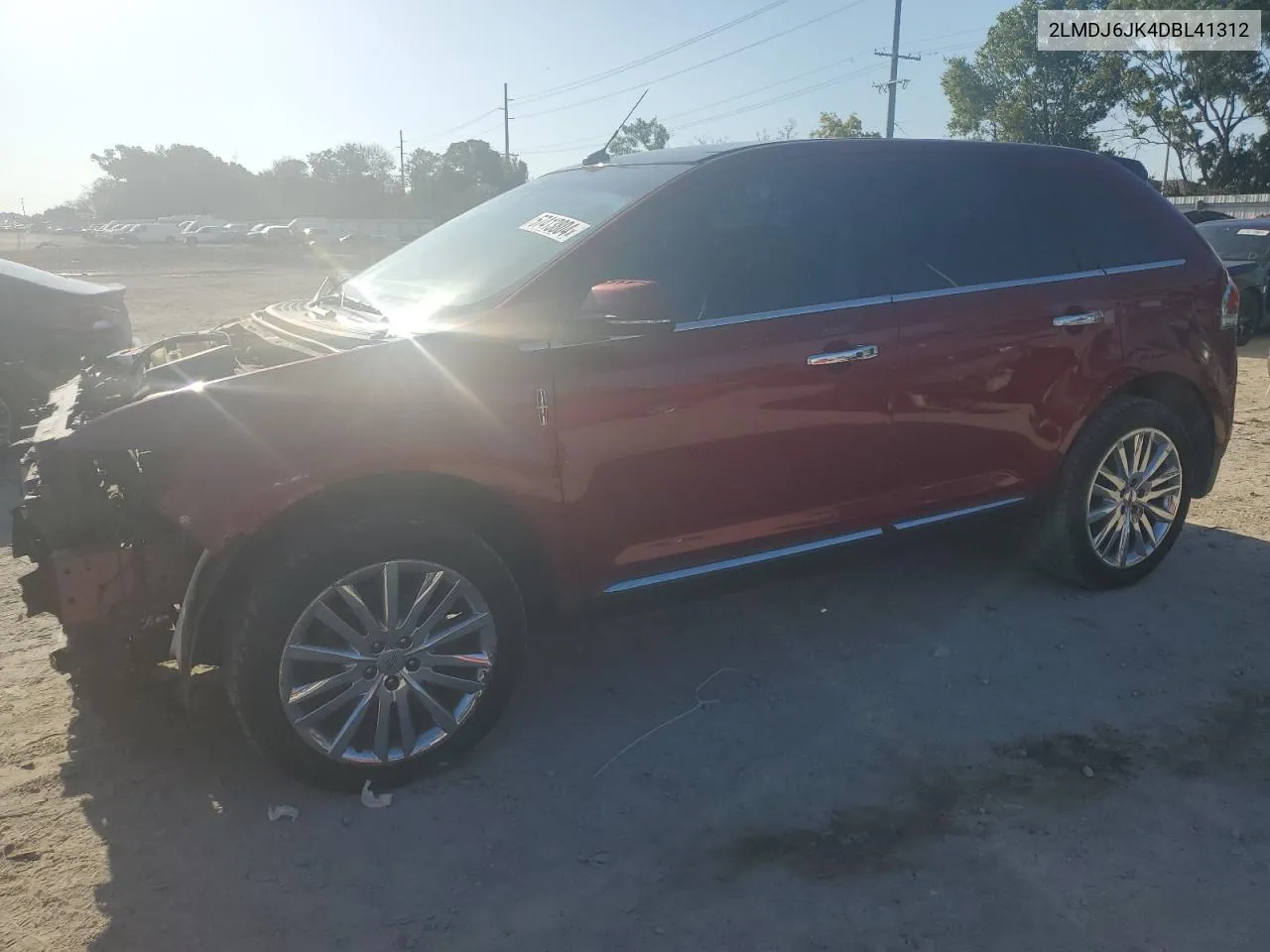 2013 Lincoln Mkx VIN: 2LMDJ6JK4DBL41312 Lot: 57413804