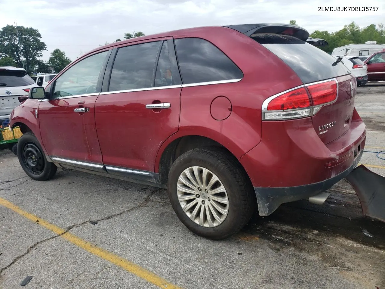 2013 Lincoln Mkx VIN: 2LMDJ8JK7DBL35757 Lot: 61634934