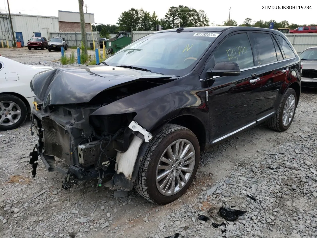 2013 Lincoln Mkx VIN: 2LMDJ6JK8DBL19734 Lot: 62262973