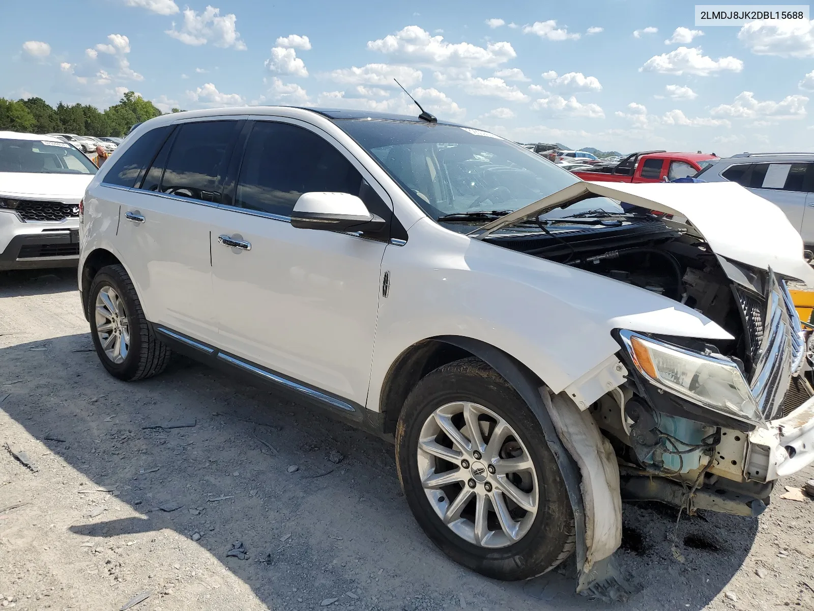 2013 Lincoln Mkx VIN: 2LMDJ8JK2DBL15688 Lot: 62800604