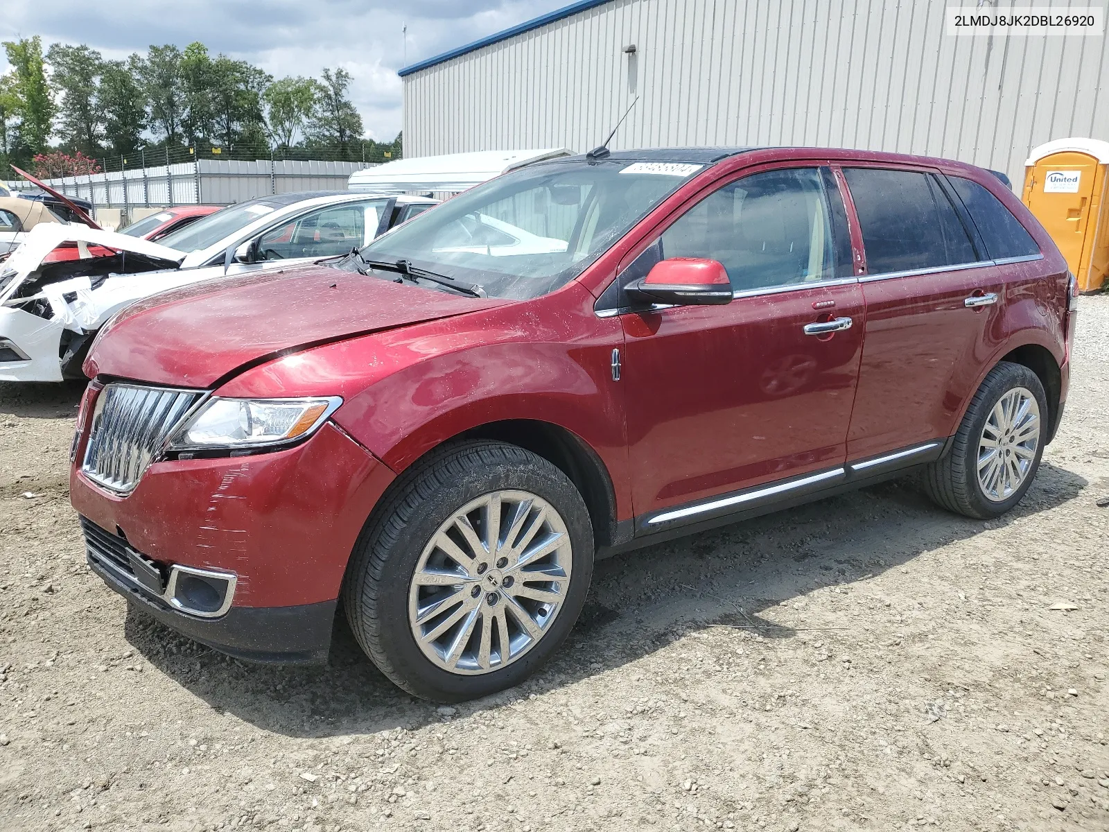 2013 Lincoln Mkx VIN: 2LMDJ8JK2DBL26920 Lot: 63485804