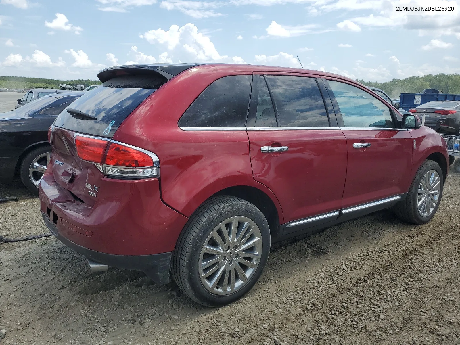 2013 Lincoln Mkx VIN: 2LMDJ8JK2DBL26920 Lot: 63485804