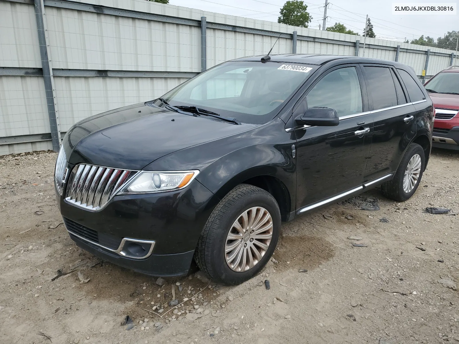 2013 Lincoln Mkx VIN: 2LMDJ6JKXDBL30816 Lot: 63790034