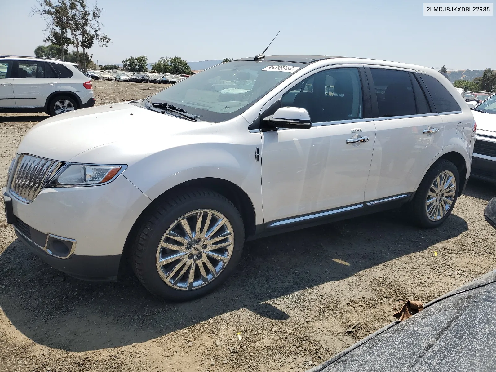 2013 Lincoln Mkx VIN: 2LMDJ8JKXDBL22985 Lot: 64585004