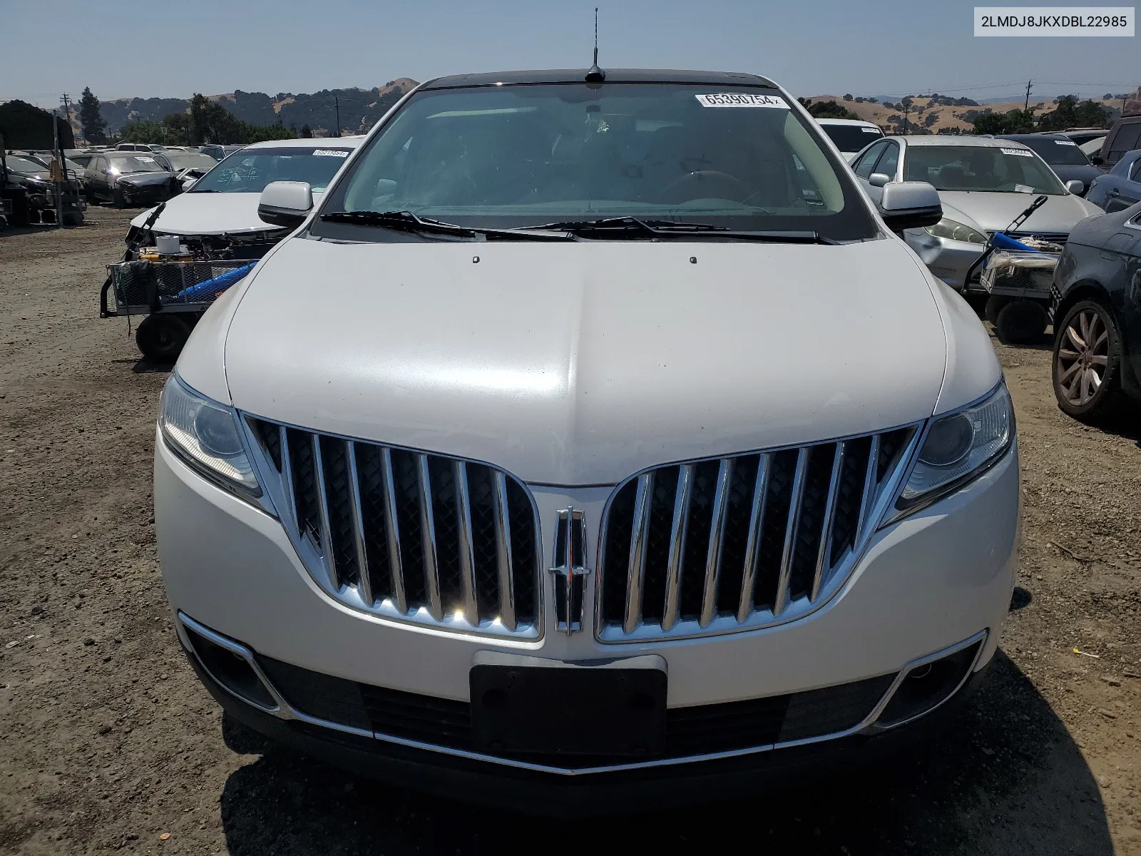 2013 Lincoln Mkx VIN: 2LMDJ8JKXDBL22985 Lot: 64585004