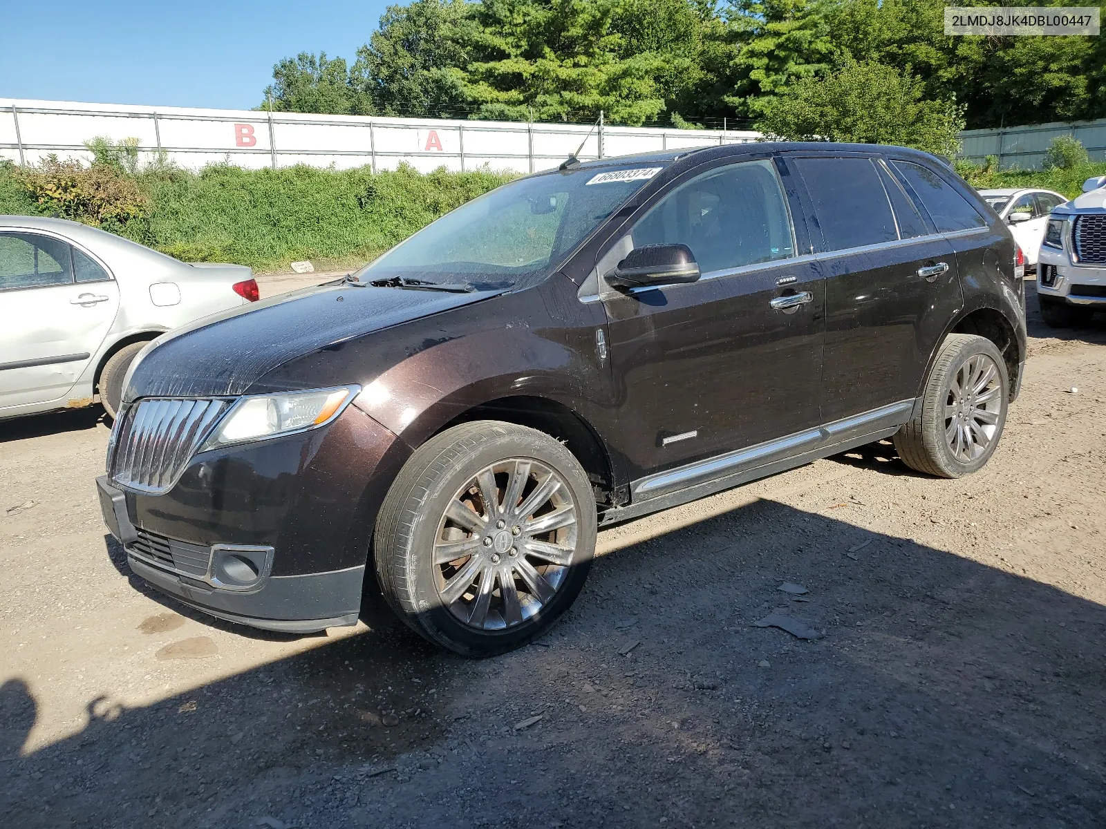 2013 Lincoln Mkx VIN: 2LMDJ8JK4DBL00447 Lot: 66803374