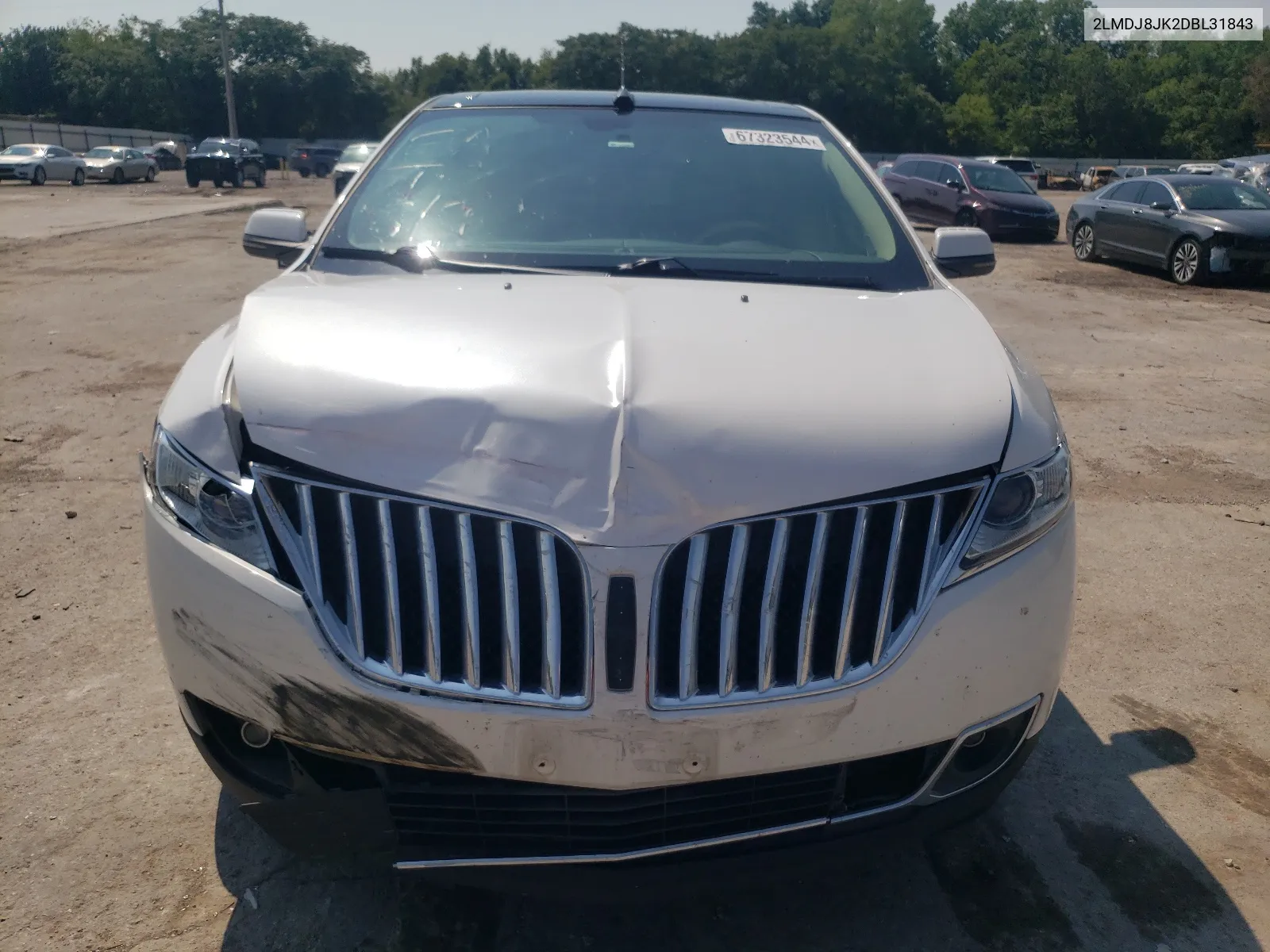 2013 Lincoln Mkx VIN: 2LMDJ8JK2DBL31843 Lot: 67323544