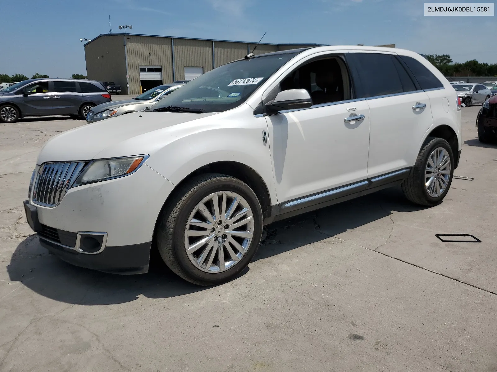 2013 Lincoln Mkx VIN: 2LMDJ6JK0DBL15581 Lot: 68110874